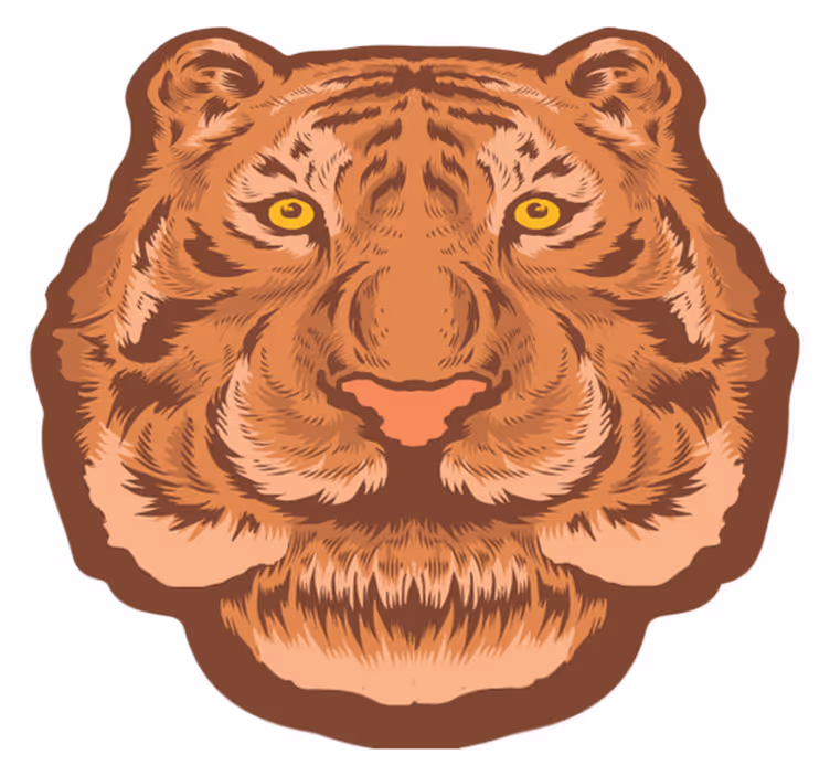 Vinylový koberec so zvieracím tigrom - Tenstickers
