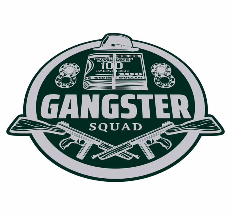 Gangsterský tím vintage koberec - Tenstickers