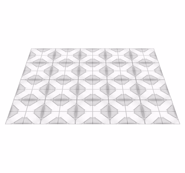 vinylový koberec s geometrickýmy tvarmi kubistická symetria - Tenstickers
