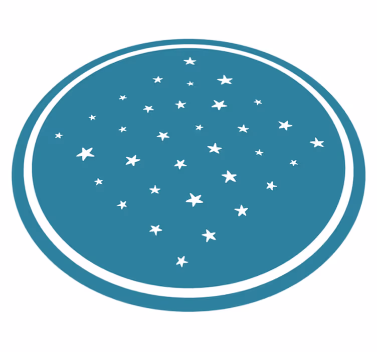hviezdy vinylový koberec hviezdny motív - Tenstickers