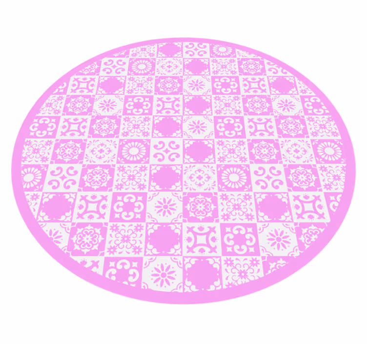 vinylový koberec mandala kruh inšpirovaný mandalou - Tenstickers