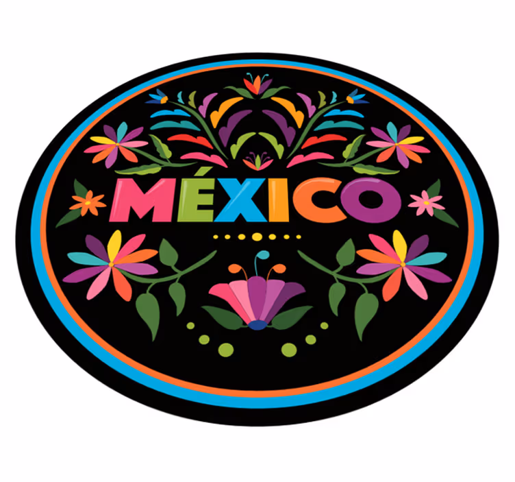 Tenango témy kvetinový vinylový koberec - Tenstickers