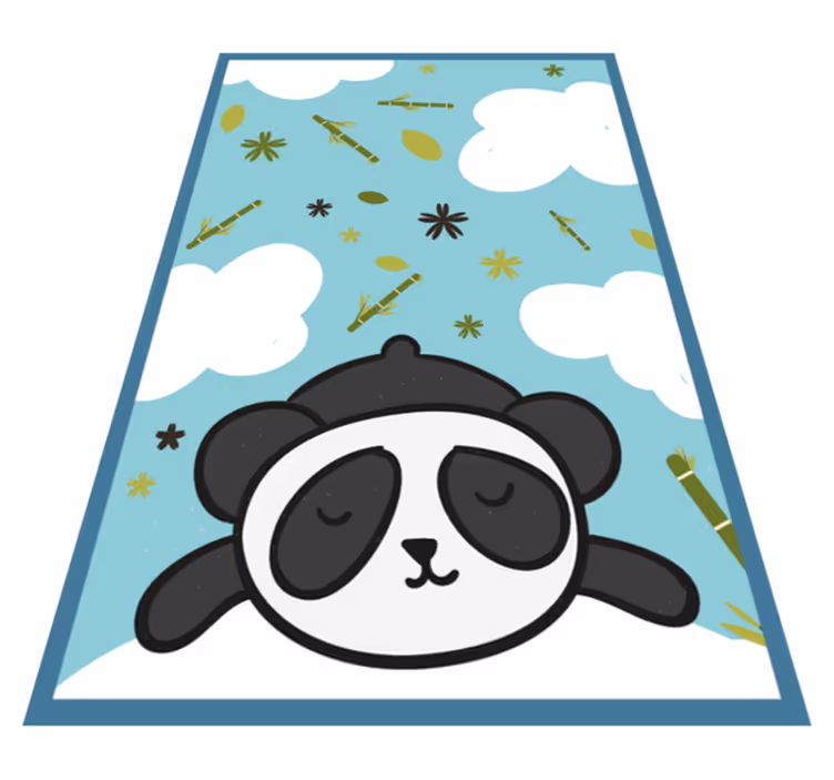 detský vinylový koberec panda vysnívaná krajina - Tenstickers