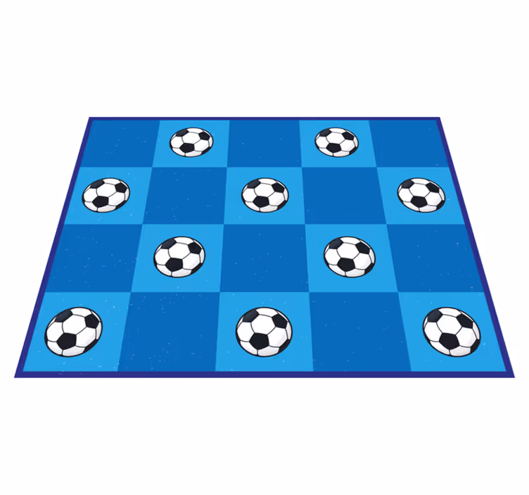 Futbalové štvorce hracia podložka - Tenstickers