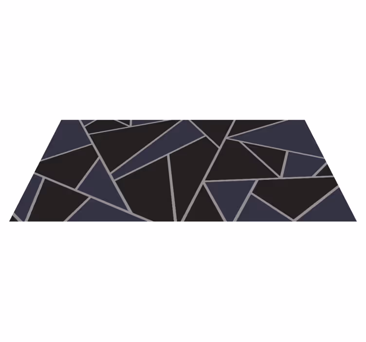 Vinylový koberec s geometrickými tvarmi v ostrých uhloch - Tenstickers