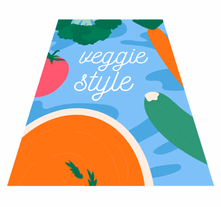 vinylový koberec citáty dekorácia v vegetariánskom štýle - Tenstickers