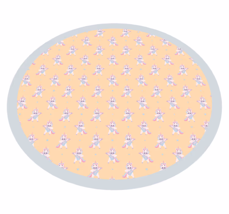 vinylový koberec pre bábätko zajačik rondel - Tenstickers