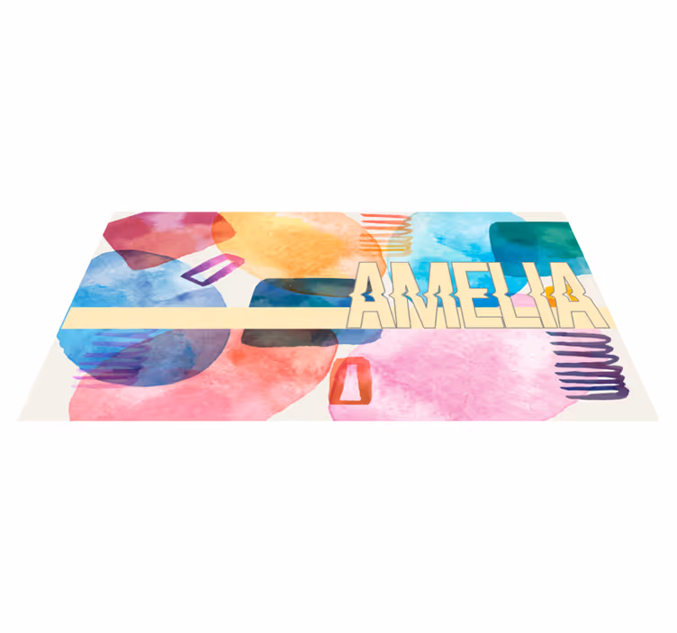 Personalizovaná maľovaná vinylová rohož - Tenstickers