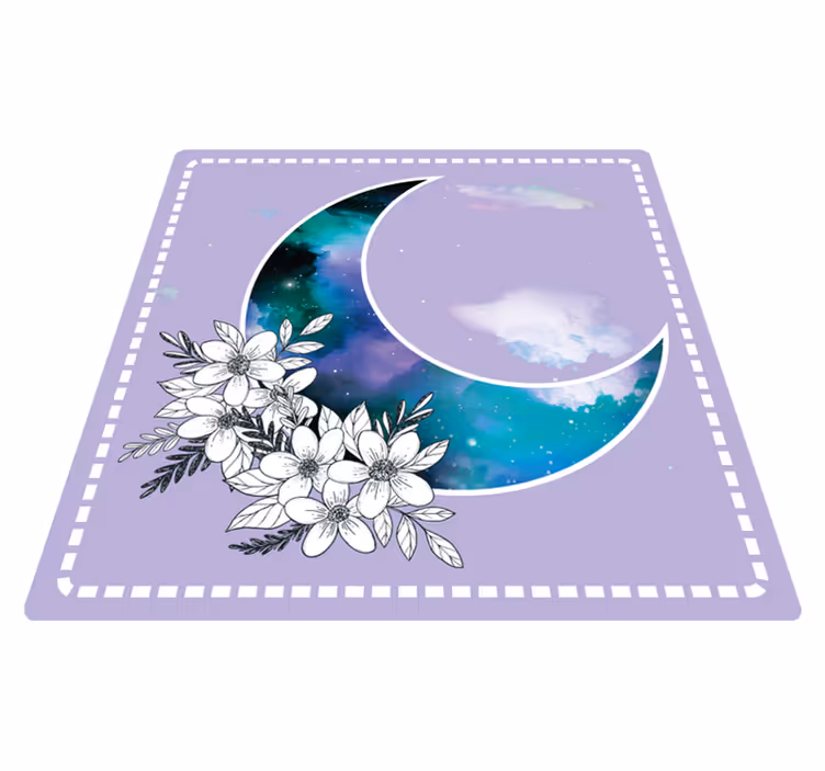 vinylový koberec s kvetmi nebeské kvety - Tenstickers