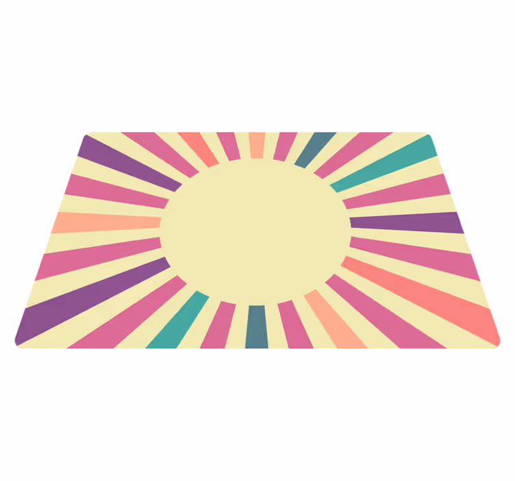 Vinylový koberec s geometrickými tvarmi vlnité línie - Tenstickers