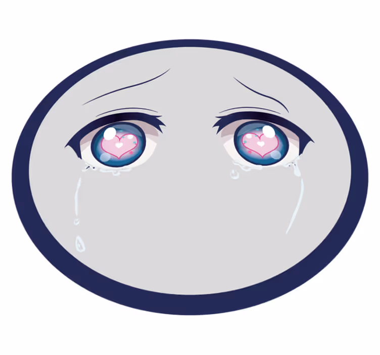 Vinylový koberec pre plačúce anime oči - Tenstickers