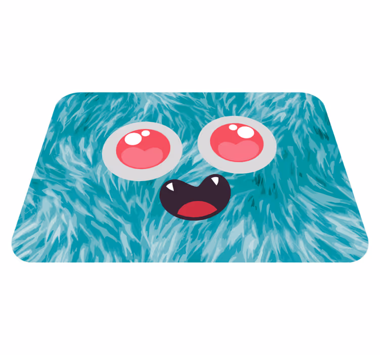 Roztomilý anime monštrum detský vinylový koberec - Tenstickers