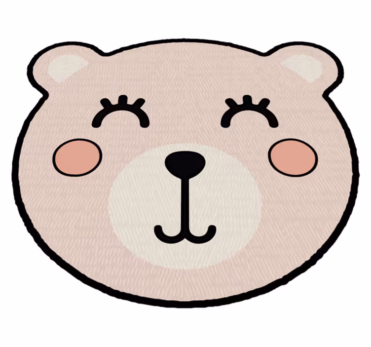 detský vinylový koberec medveď charakterový kúsok - Tenstickers