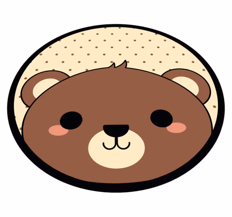 Anime bobrí zvierací vinylový koberec - Tenstickers
