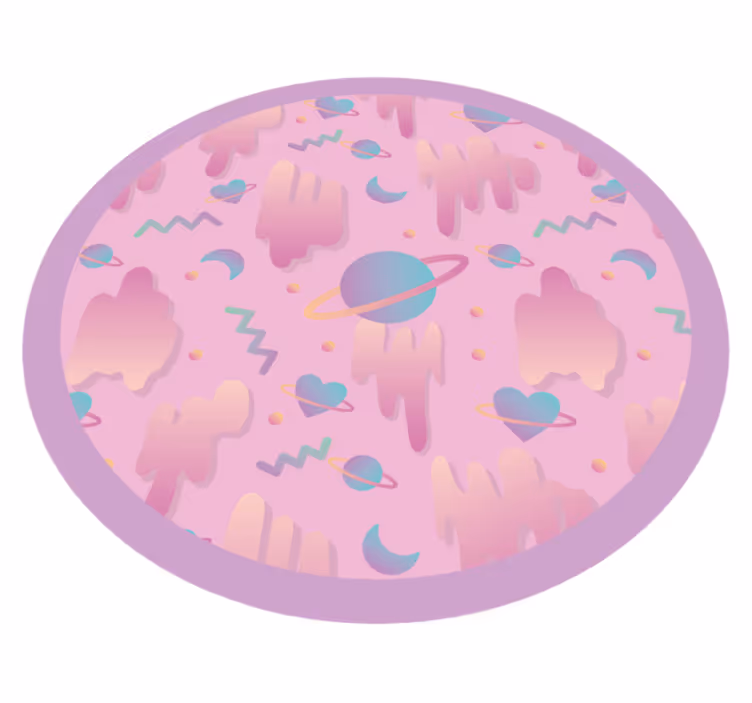 Sladkosti vo vesmíre detský vinylový koberec - Tenstickers