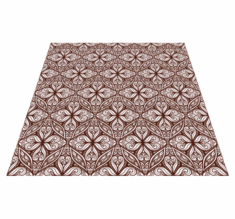 Hnedý retro obklad vinylový koberec - Tenstickers