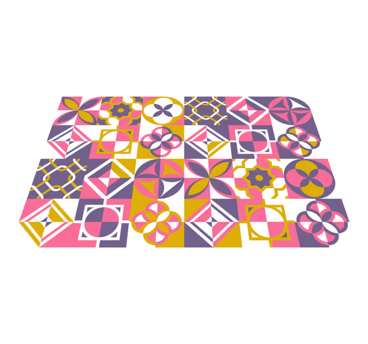 Dlaždice s geometrickými dlaždicami - Tenstickers