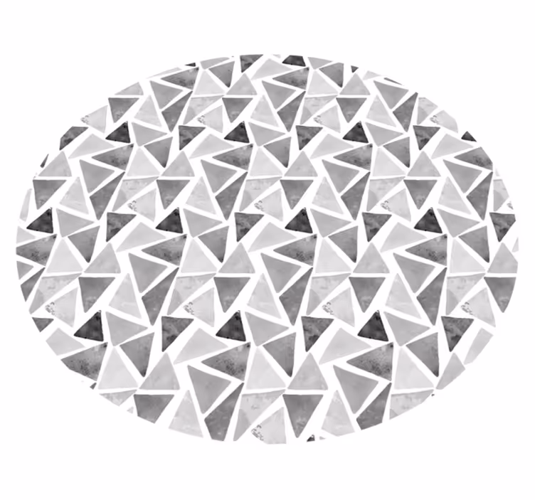 šedé tóny trojuholníky geometrické vinylové koberce - Tenstickers