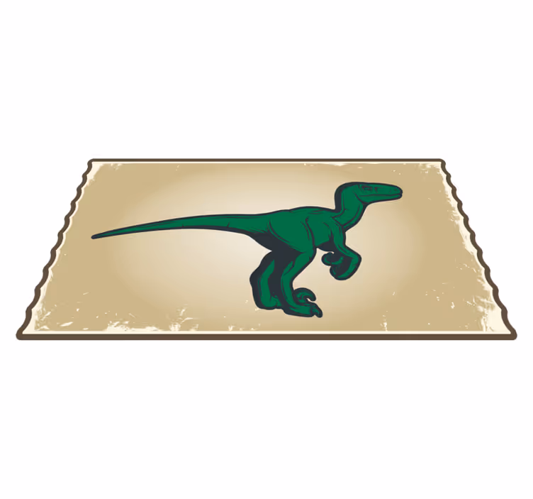 Karikatúra dravec maskot dinosaurus zviera koberec - Tenstickers