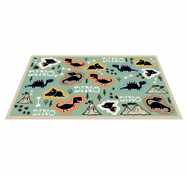Dinosaurie kosti vzor zvierací koberec - Tenstickers
