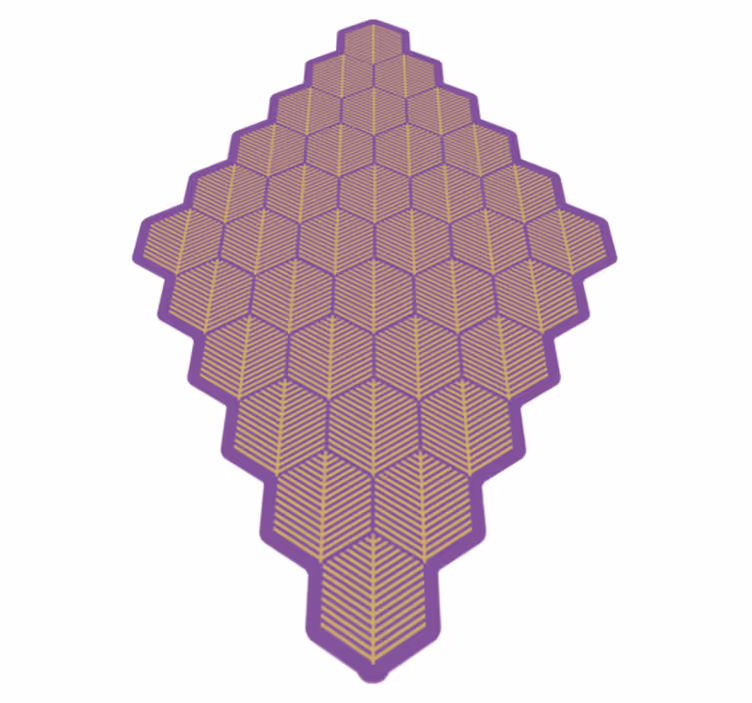 Fialový mozaikové dlaždice vinylový koberec - Tenstickers