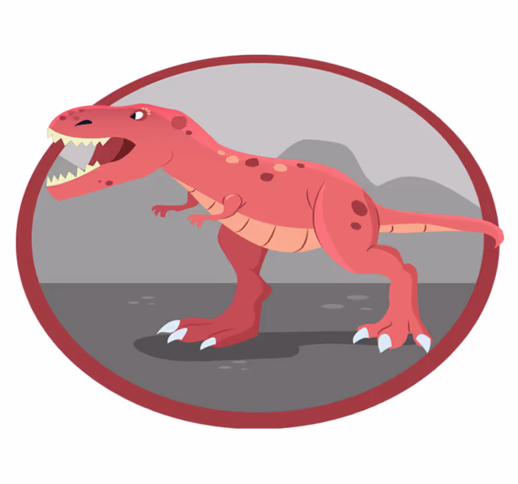 detský vinylový koberec čas na hranie dinosaurov - Tenstickers