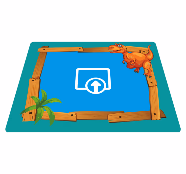 detský vinylový koberec prispôsobiteľný dinosaurus - Tenstickers