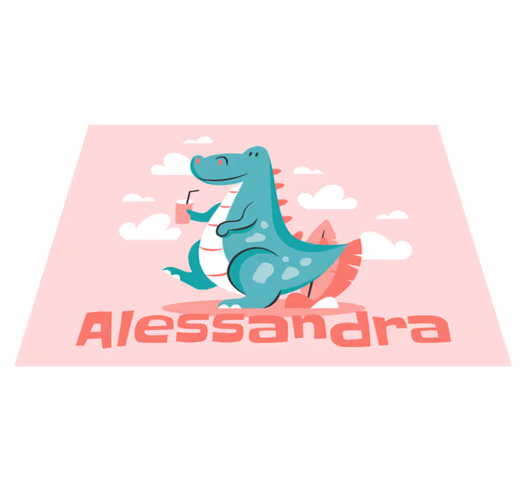 Dinosaurus s vlastným menom zvieracieho koberca - Tenstickers