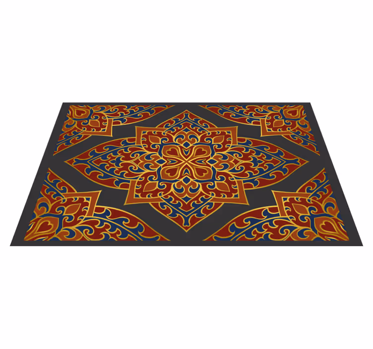 vinylový koberec mandala zdobený dizajn mandaly - Tenstickers