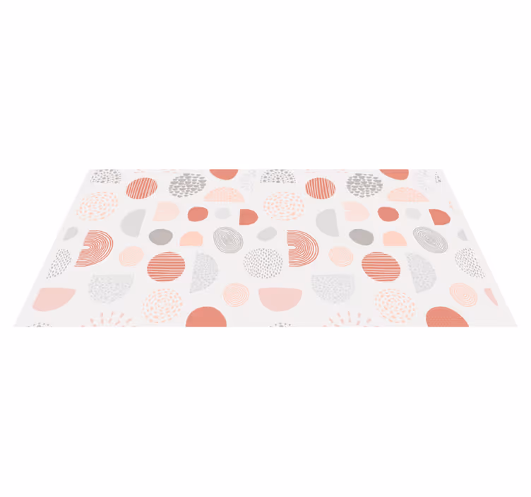 Kruhový geometrický vzor chodby - Tenstickers