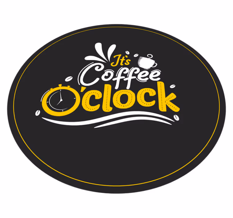 vinylový koberec citáty káva - Tenstickers