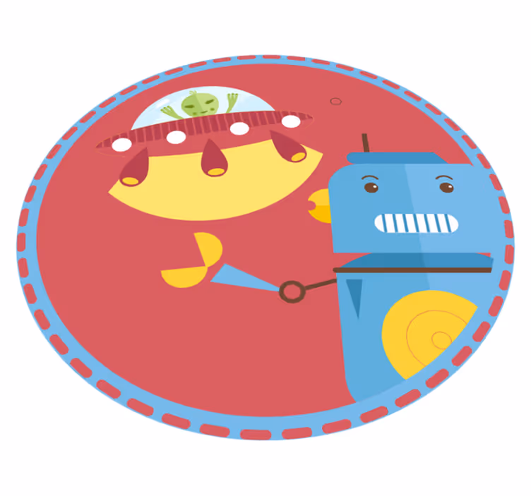 detský vinylový koberec hra ponorkového robota - Tenstickers