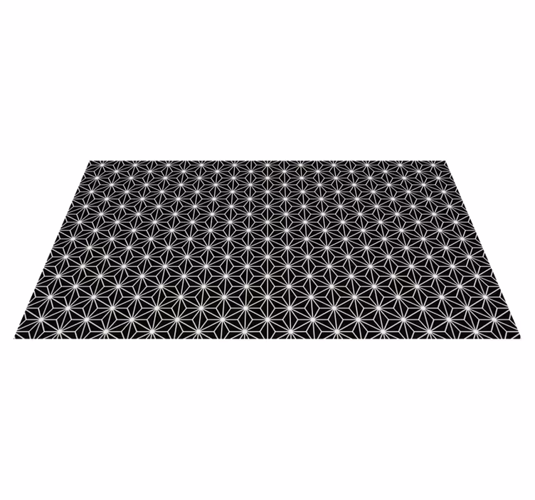 čiernobiele koberce s geometrickými diamantmi - Tenstickers