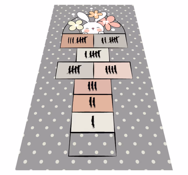 Hracia podložka pre nordic rabbit hopscotch - Tenstickers