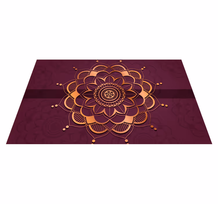 vinylový koberec mandala mandala ozdoba podlahy - Tenstickers