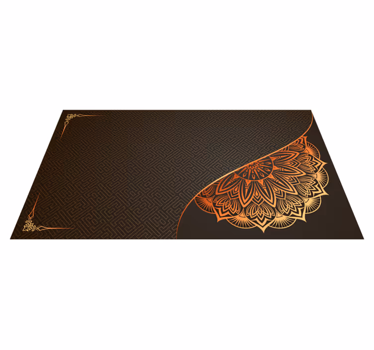 vinylový koberec mandala dizajn rohu mandaly - Tenstickers