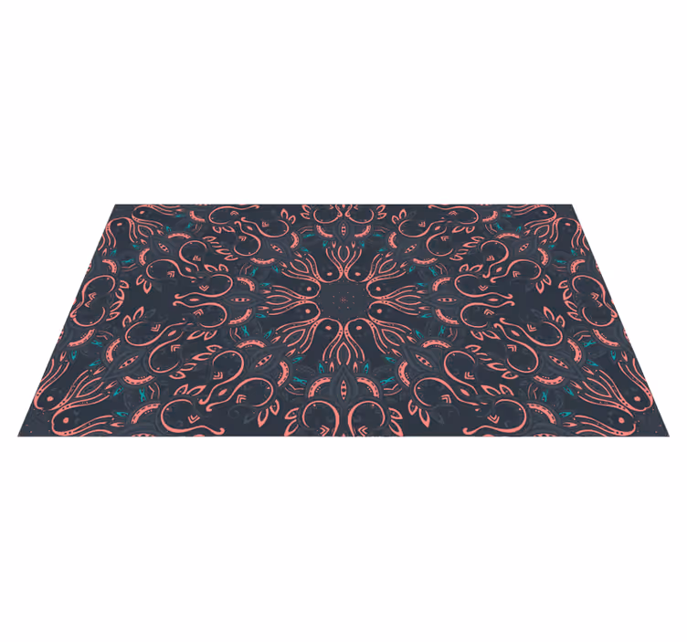 vinylové koberce zvieratá paisley chobotnica - Tenstickers