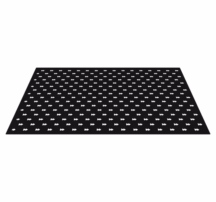 pruhovaný vinylový koberec monochromatické motýliky - Tenstickers