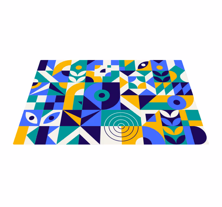 Moderný farebný vzor moderný koberec - Tenstickers