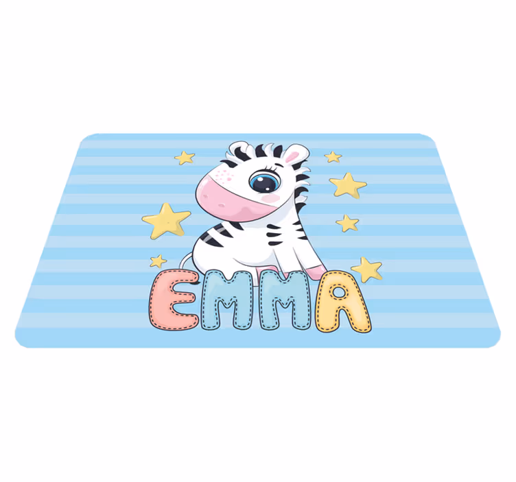 detský vinylový koberec zebra pruhovaná zábava - Tenstickers