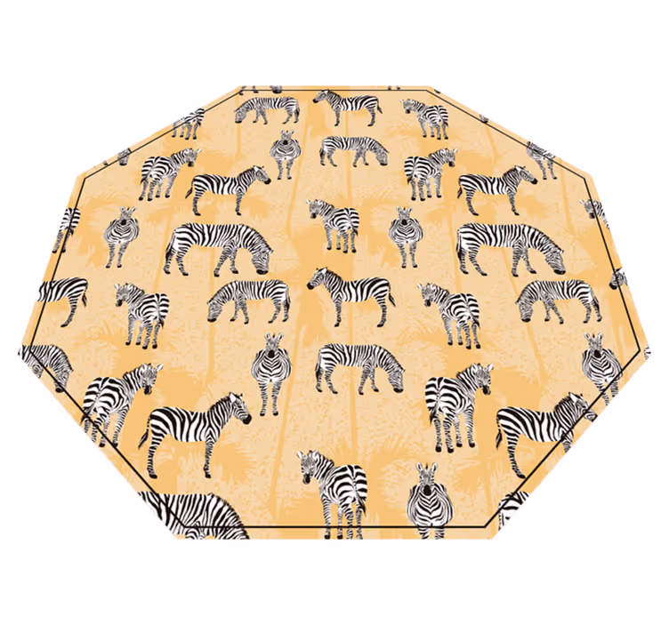 vinylový koberec zvierací vzor vzor zebra safari - Tenstickers
