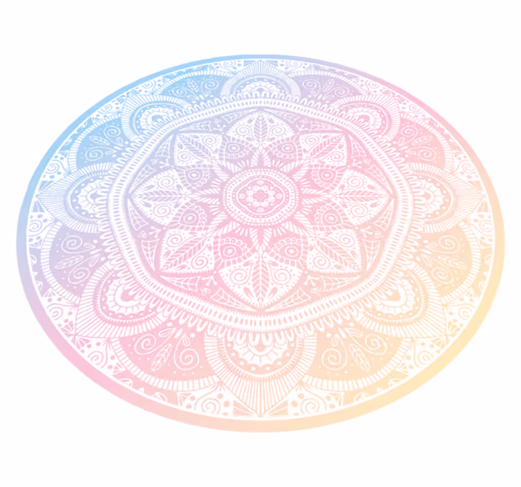 vinylový koberec mandala gradientová mandala - Tenstickers