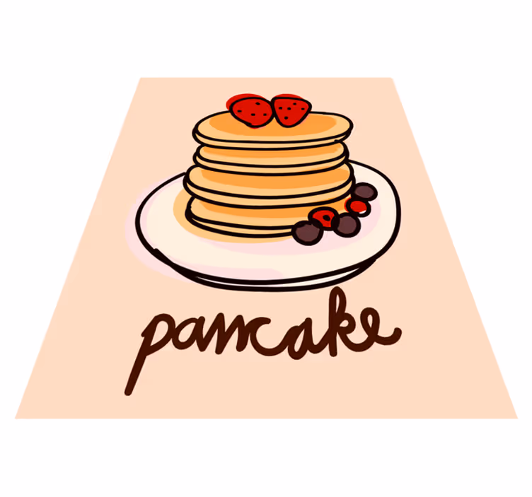 vinylový koberec do kuchyne chutné palacinky - Tenstickers