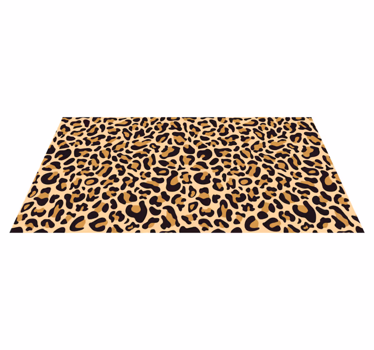 Vinylový koberec so zvieracou potlačou leopardia potlač - Tenstickers