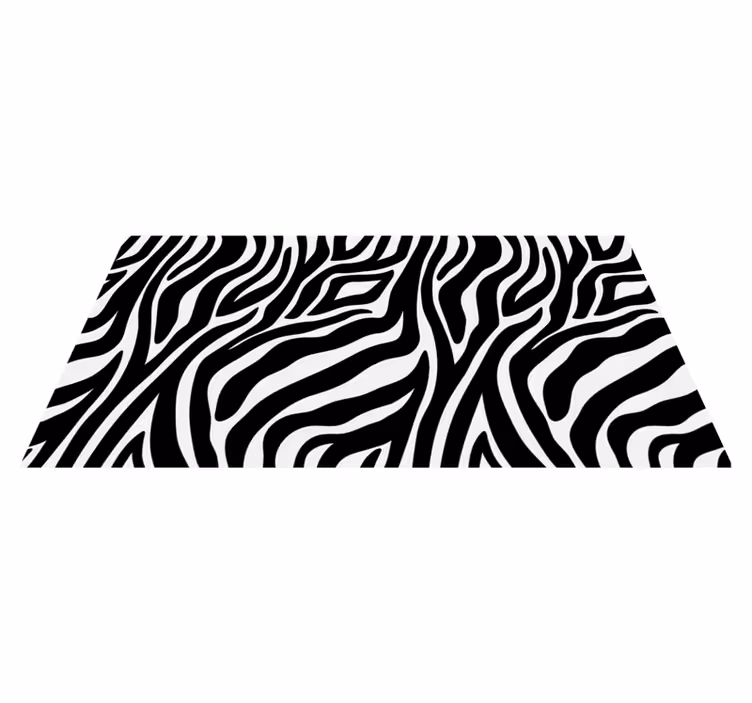 Vinylový koberec so zebra potlačou, zvierací potlač - Tenstickers