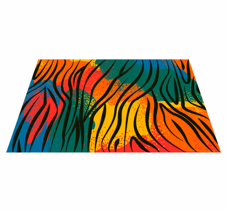 Africký zvierací potlač vinylový koberec - Tenstickers