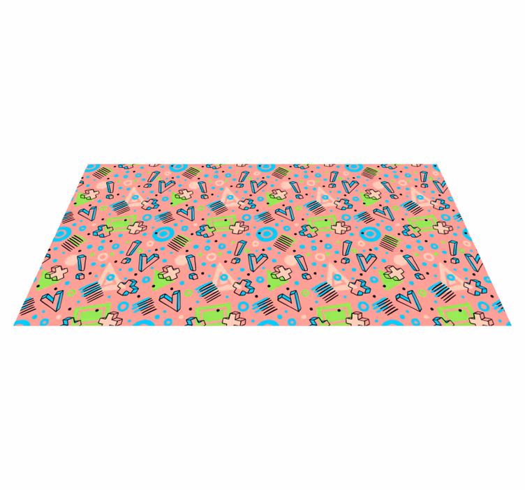 rôzne vinylové koberce pre deti hravá geometria - Tenstickers