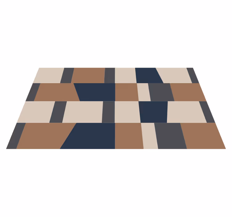 pruhovaný vinylový koberec geometrický vzor pruhov - Tenstickers