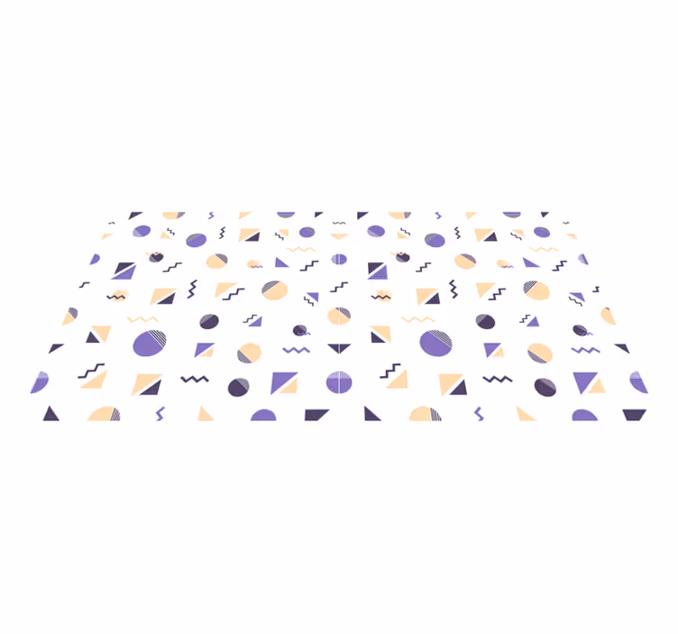 Farebné geometrické tvary geometrické koberce - Tenstickers