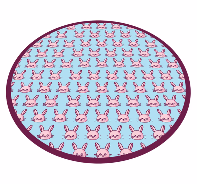 Anime králik vzor zviera vinylový koberec - Tenstickers